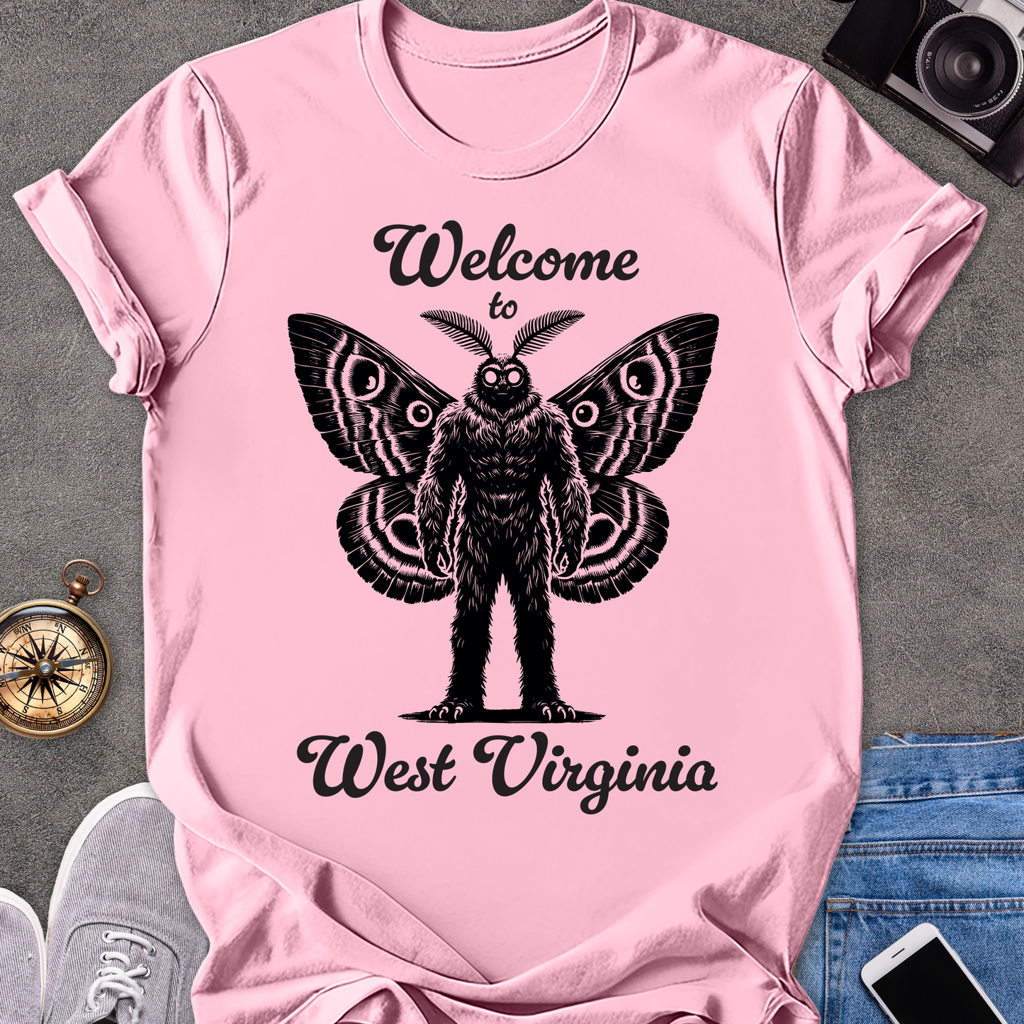 Welcome to West Virginia| Unisex Softstyle T-Shirt | Mothman Travel Tee