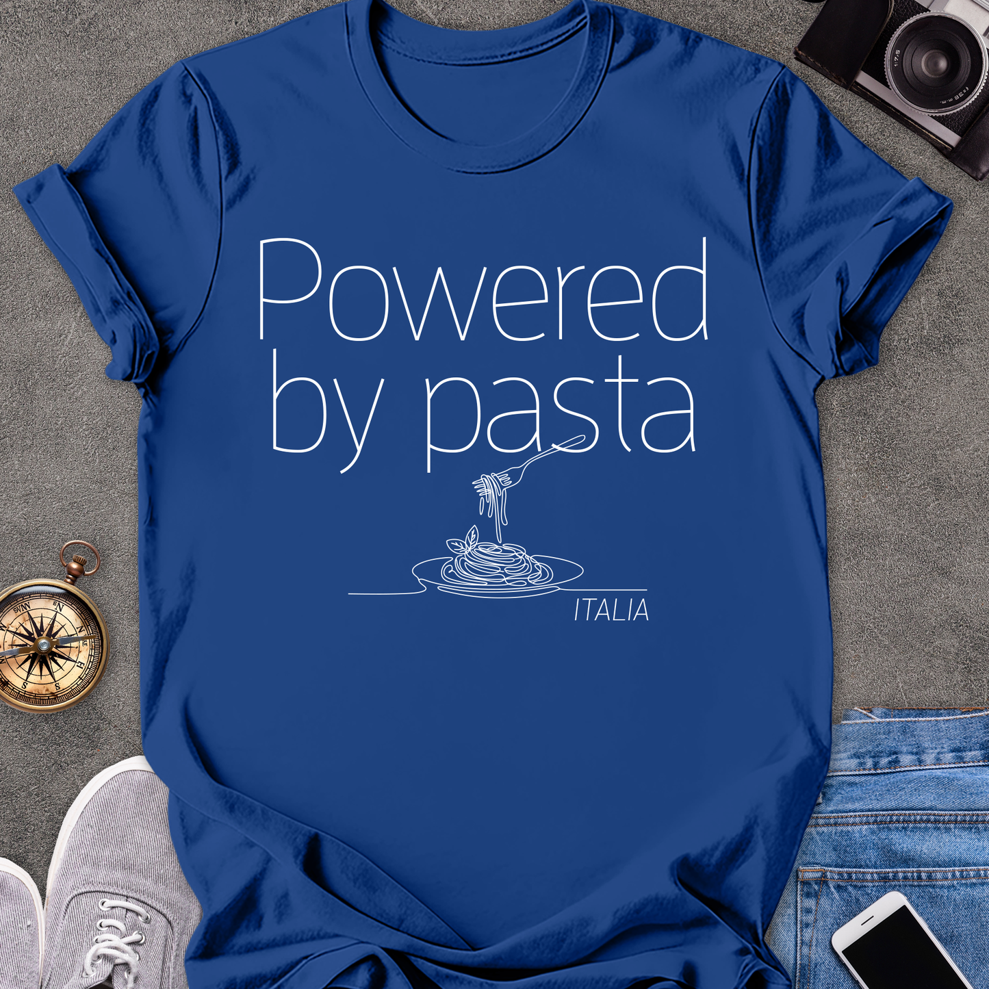 Powered by pasta, Italia | Softstyle T-Shirt | Italy Travel Tee