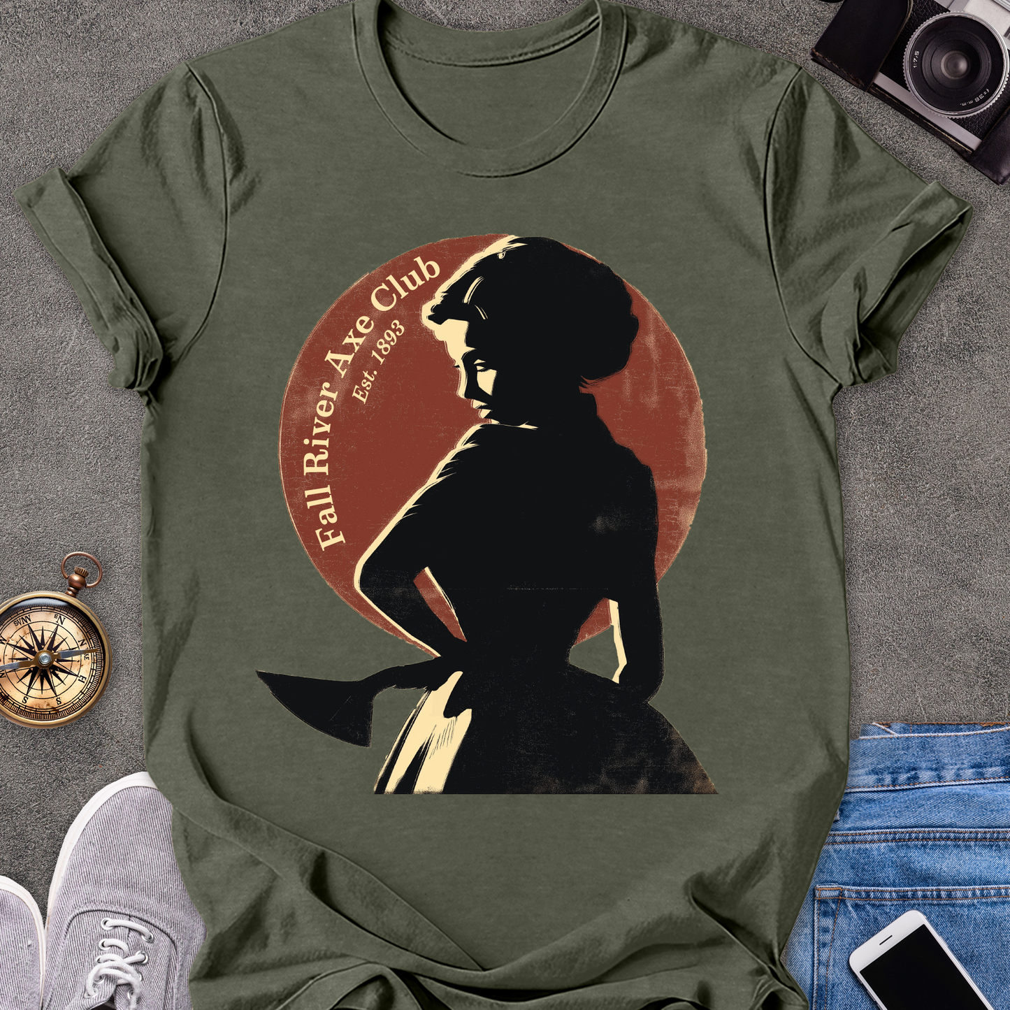 Fall River Axe Club, Est. 1893 | Unisex Softstyle T-Shirt | Massachusetts Travel Tee