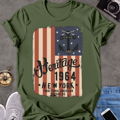 Heritage 1964 New York | Unisex Softstyle T-Shirt | Retro New York Travel Tee