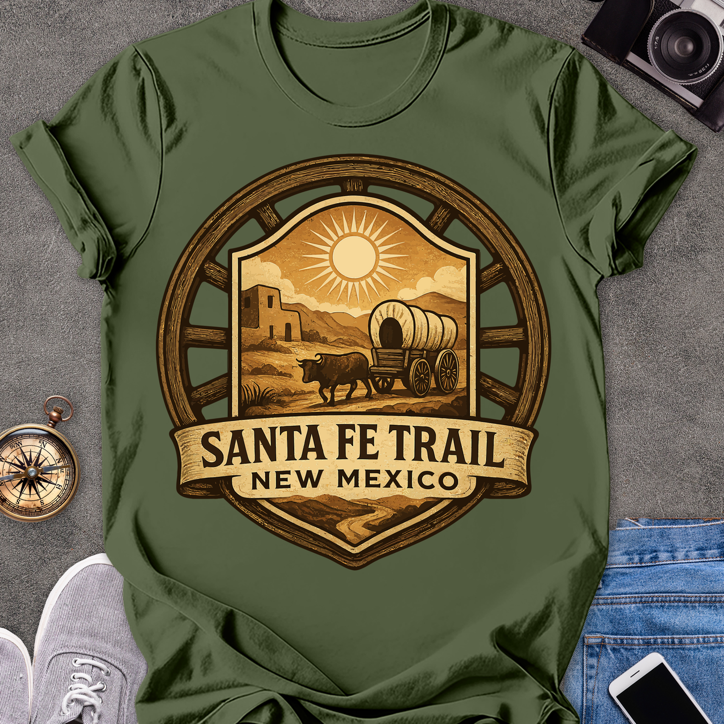 Santa Fe Trail, New Mexico | Softstyle T-Shirt | Outdoor Travel Tee