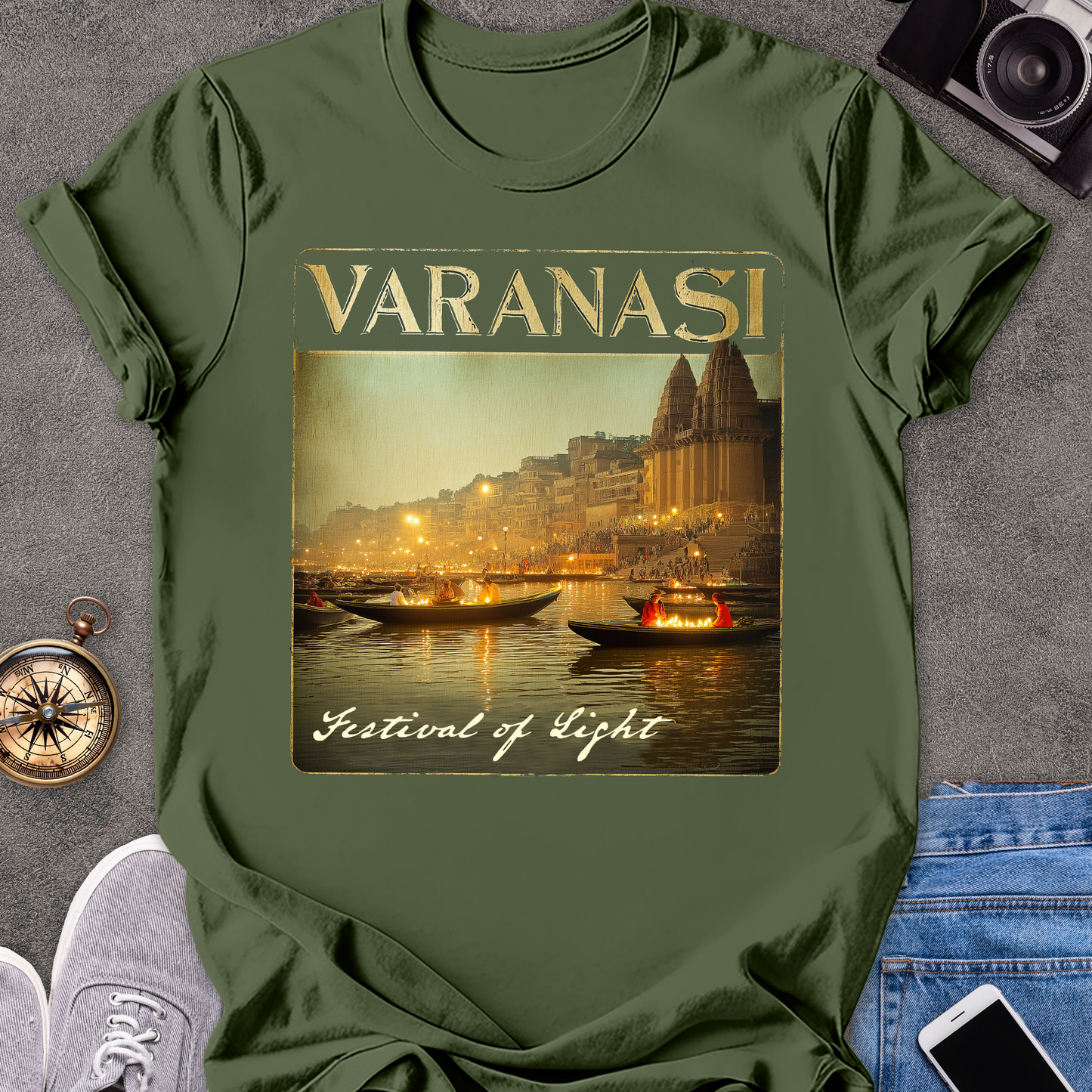 Varanasi, Festial of Light | Softstyle T-Shirt | India Travel Tee