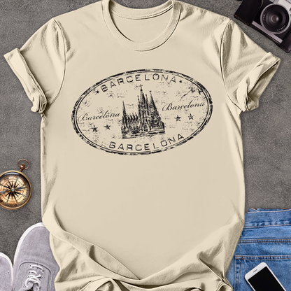 Barcelona | Unisex Softstyle T-Shirt | Spain Travel Tee