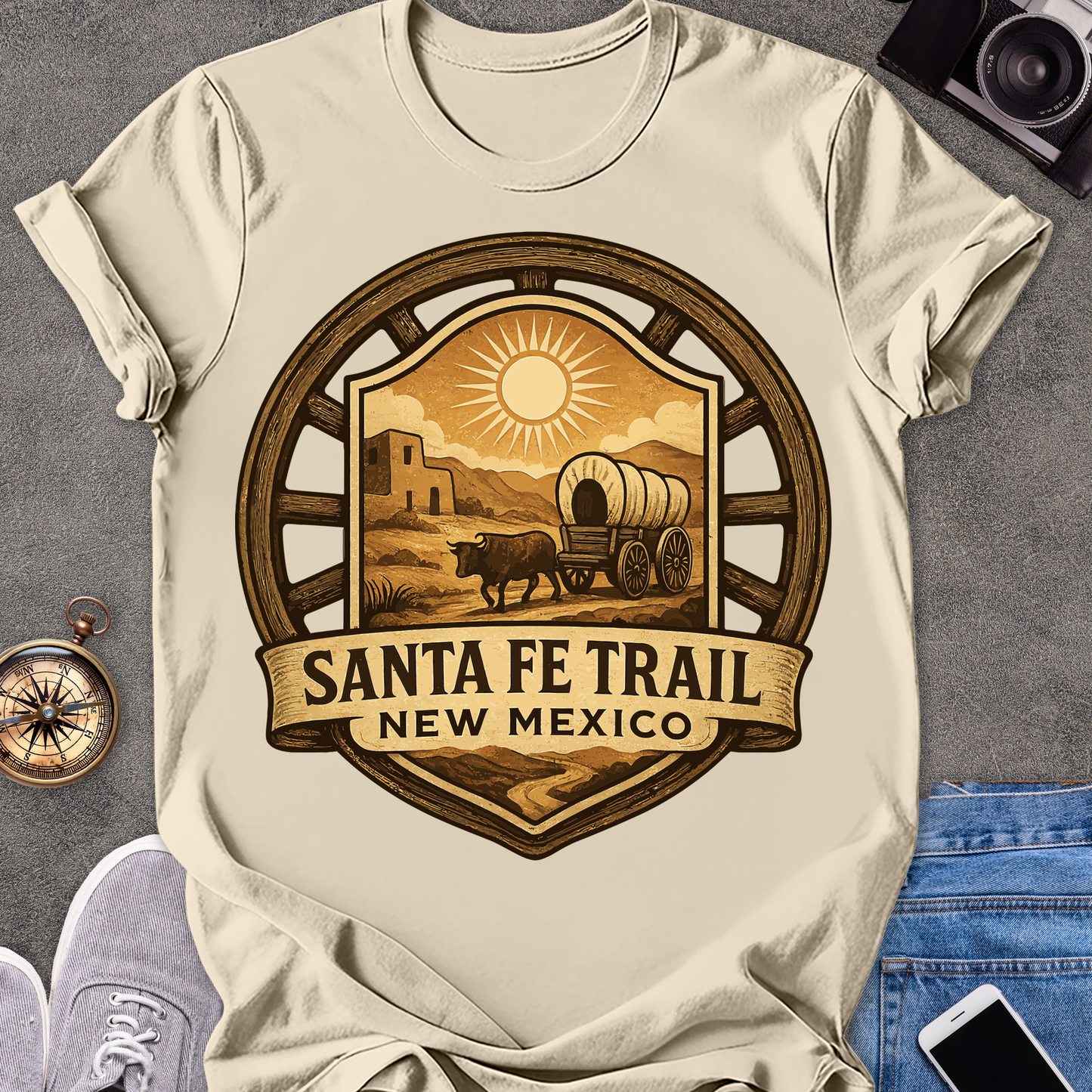 Santa Fe Trail, New Mexico | Softstyle T-Shirt | Outdoor Travel Tee