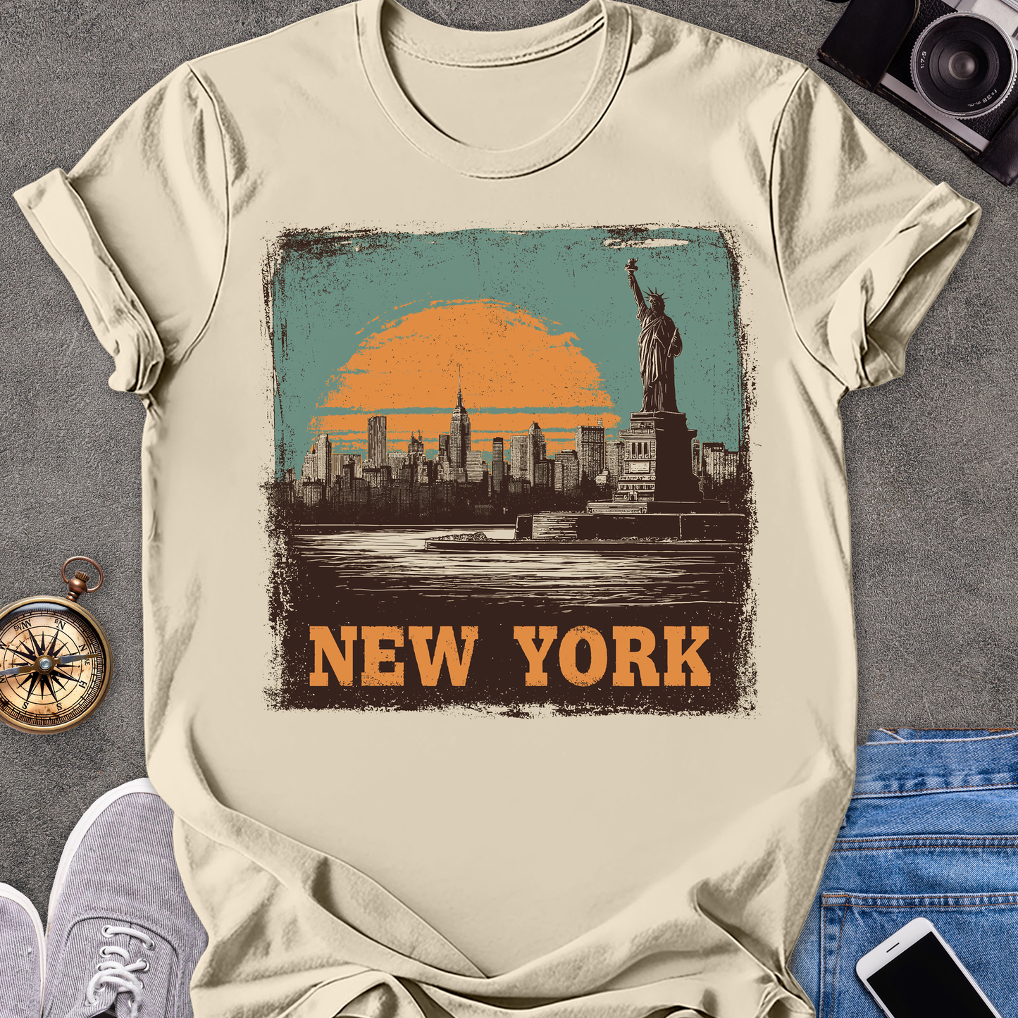 New York | Unisex Softstyle T-Shirt | New York City Travel Tee