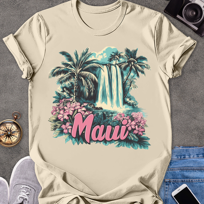 Maui - Hawaii | Unisex Softstyle T-Shirt | Waterfall Tee