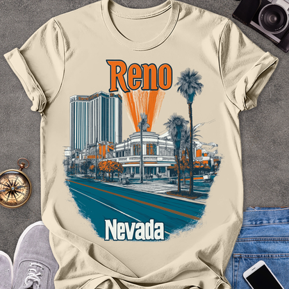 Reno Nevada| Unisex Softstyle T-Shirt | Reno Travel Tee