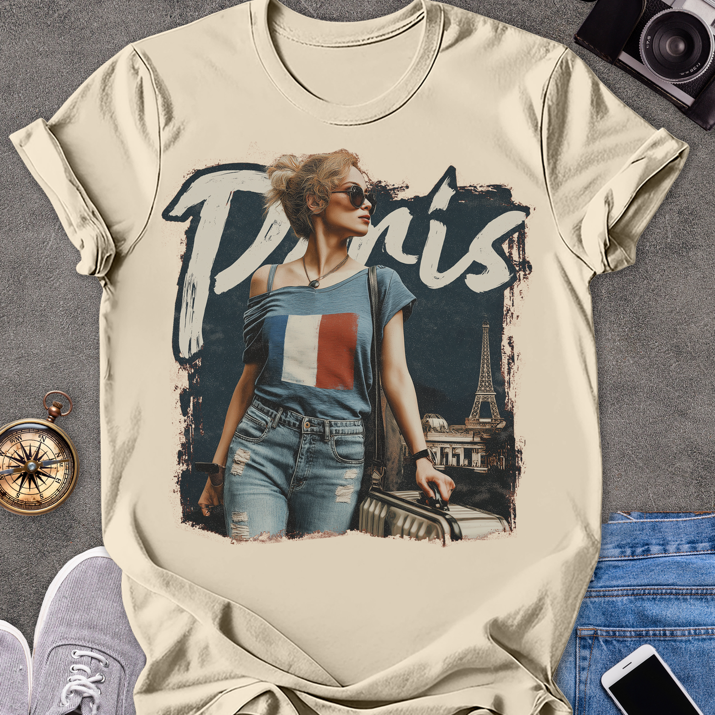 Paris | Unisex Softstyle T-Shirt | Paris Travel Tee