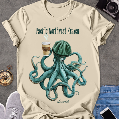 Pacific Northwest Kraken-Seattle| Unisex Softstyle T-Shirt | Seattle Travel Tee