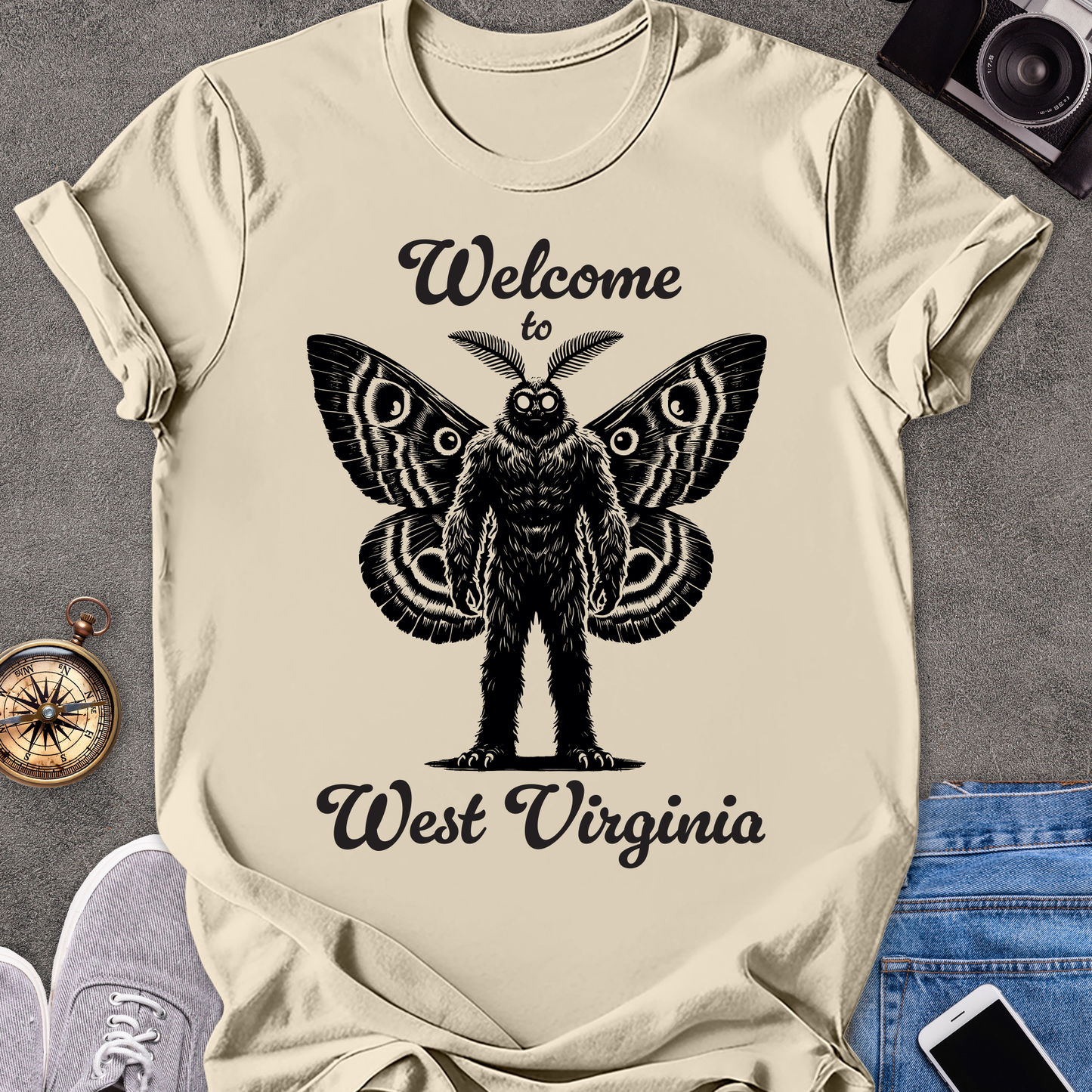 Welcome to West Virginia| Unisex Softstyle T-Shirt | Mothman Travel Tee
