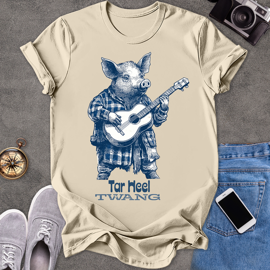 Tar Heel Twang | Unisex Softstyle T-Shirt | Fun and Casual Music Lover Tee