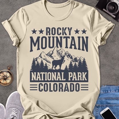 Rocky Mountain National Park, Colorado| Unisex Softstyle T-Shirt | Colorado Travel Tee