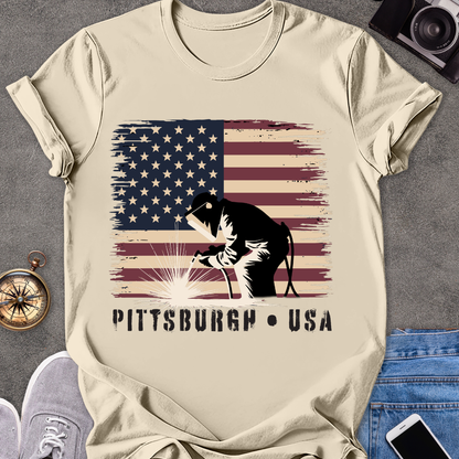 Pittsburgh USA | Unisex Softstyle T-Shirt | Travel Tee