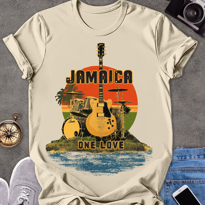Jamaica, One Love | Unisex Softstyle T-Shirt | Caribbean Travel Tee