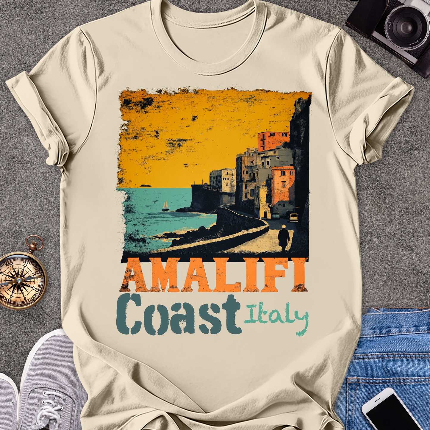 Amalifi Coast Italy | Unisex Softstyle T-Shirt | Amalifi Travel Tee