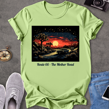 Route 66 - The Mother Road - Dessert Under Starry Skies T-Shirt
