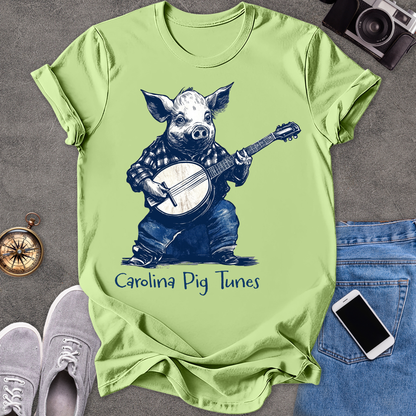 Carolina Pig Tunes | Unisex Softstyle T-Shirt | Fun and Casual Music Lover Tee