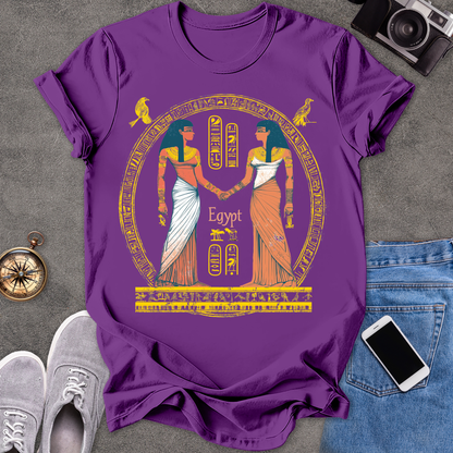 Egypt -Two Goddesses | Unisex Softstyle T-Shirt | Travel Lover Tee