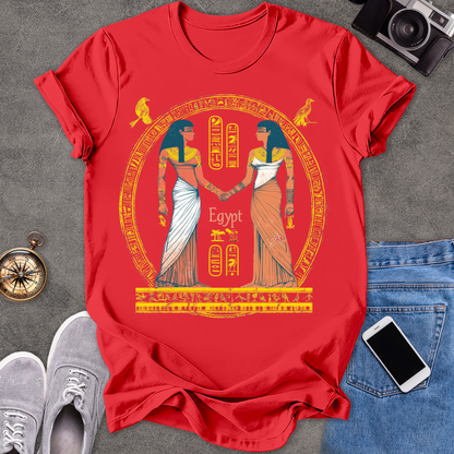 Egypt -Two Goddesses | Unisex Softstyle T-Shirt | Travel Lover Tee