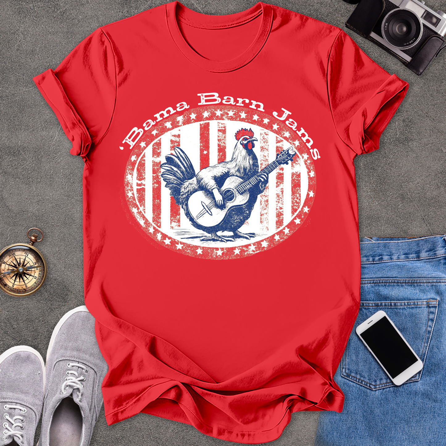 'Bama Barn Jams | Unisex Softstyle T-Shirt | Fun and Casual Music Lover Tee