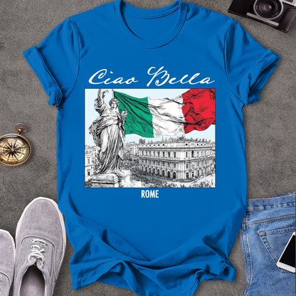 Ciao Bella - Rome Italian Flag T-Shirt