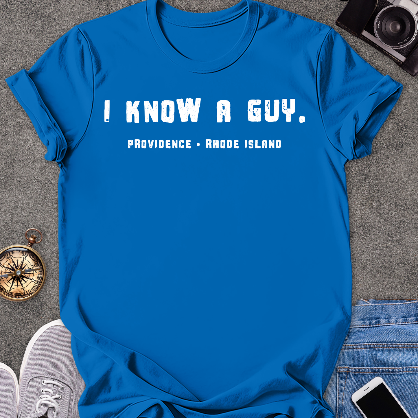 I Know A Guy - Providence, Rhode Island| Unisex Softstyle T-Shirt | Rhode Island Travel Tee