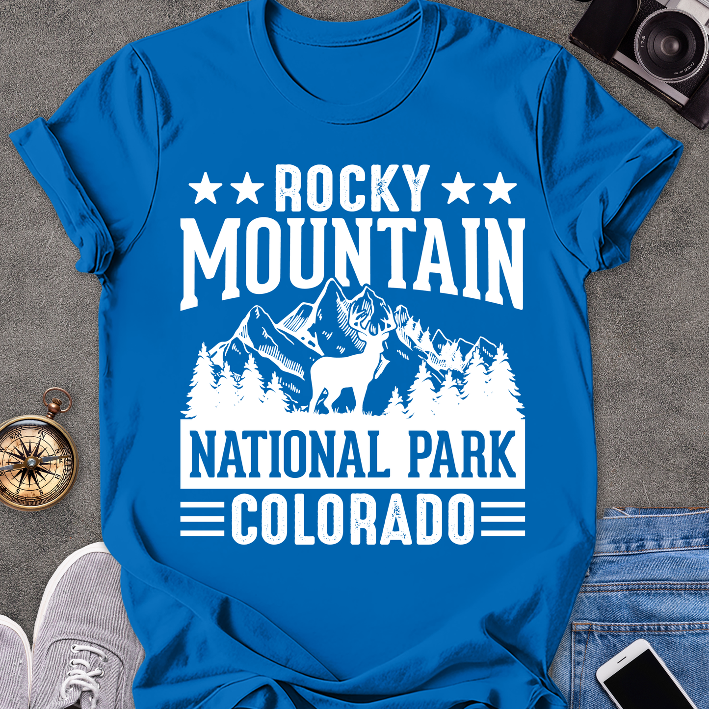 Rocky Mountain National Park, Colorado| Unisex Softstyle T-Shirt | Colorado Travel Tee