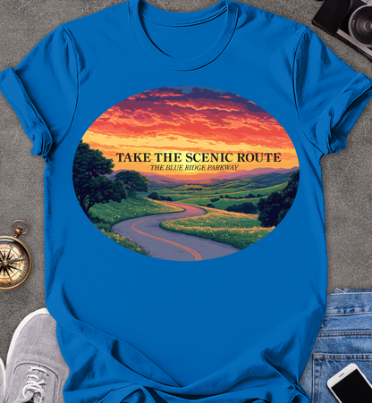 Take The Scenic Route - The Blue Ridge Parkway T-Shirt