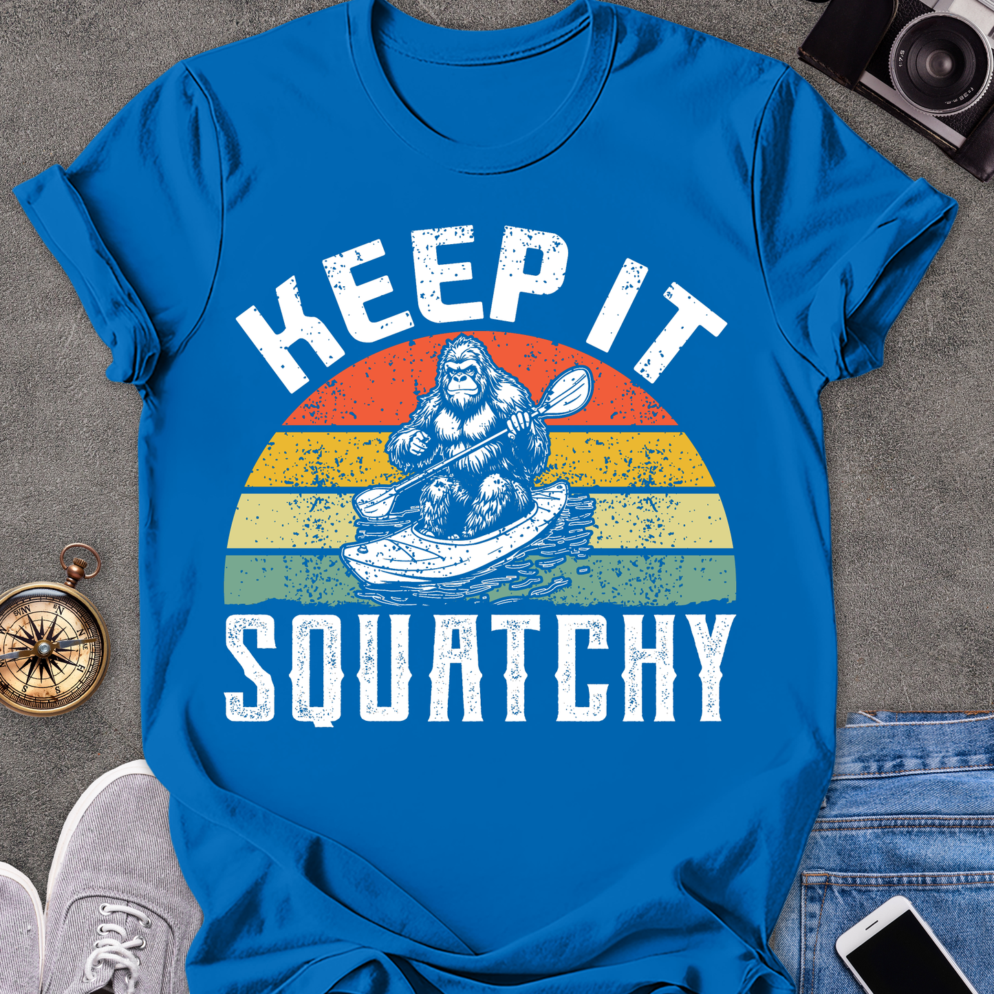 Keep It Squatchy| Unisex Softstyle T-Shirt | Bigfoot Travel Tee