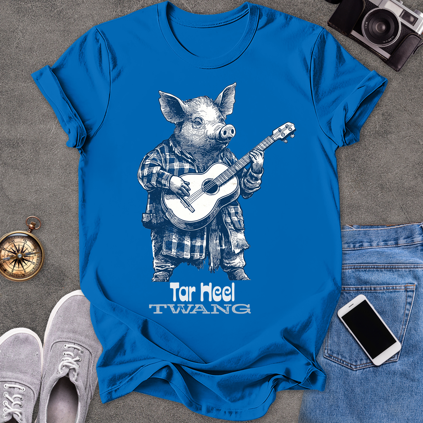 Tar Heel Twang | Unisex Softstyle T-Shirt | Fun and Casual Music Lover Tee