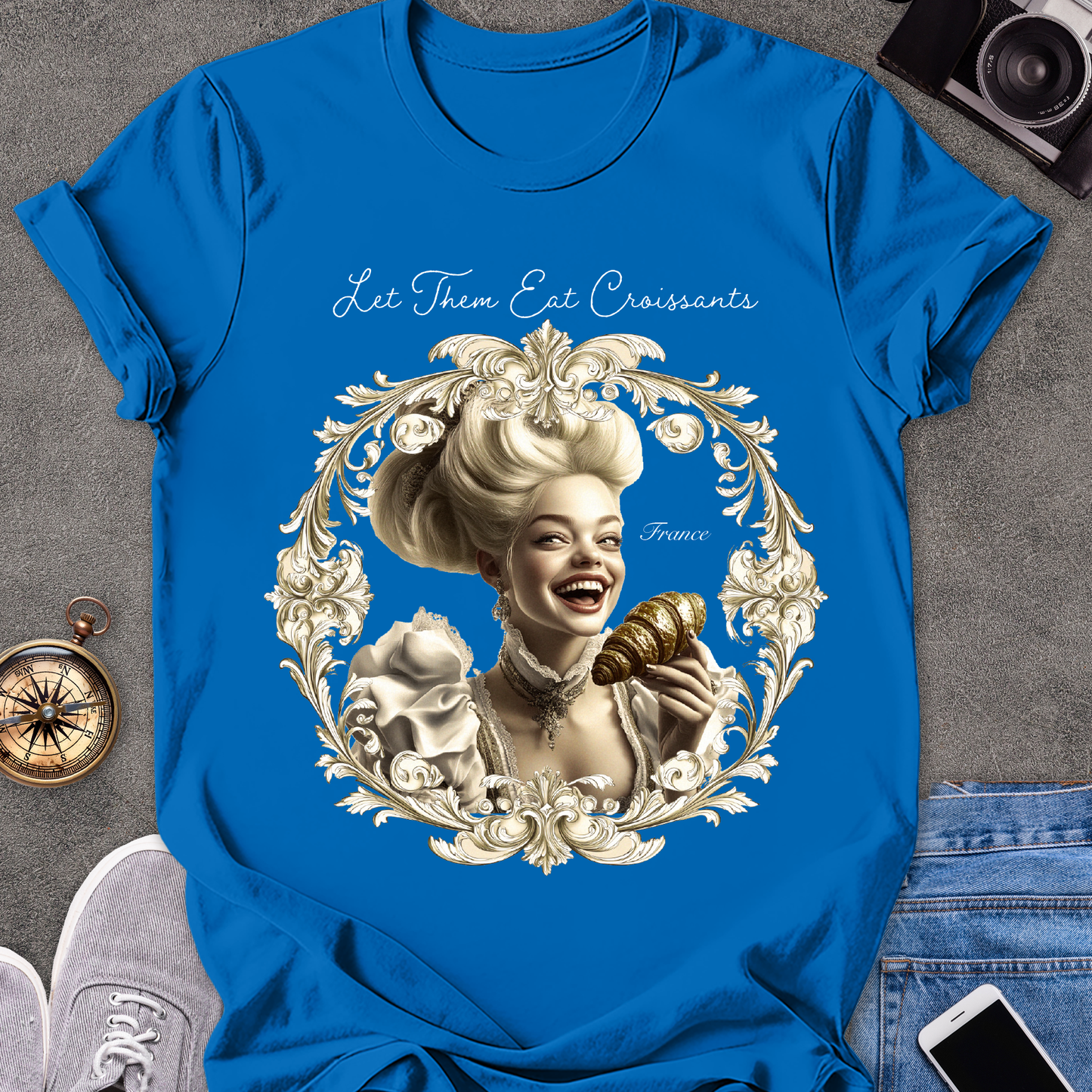 Let Them Eat Croissants - France | Unisex Softstyle T-Shirt | France Travel Tee