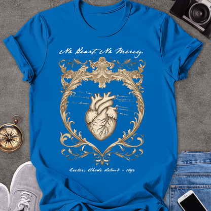 No Heart. No Mercy. Exeter, Rhode Island| Unisex Softstyle T-Shirt | Vampire Travel Tee