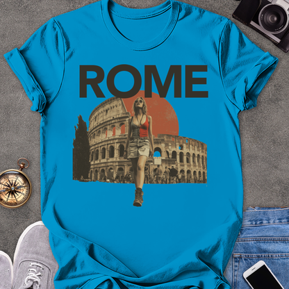 Rome | Unisex Softstyle T-Shirt | Rome Colosseum Travel Tee