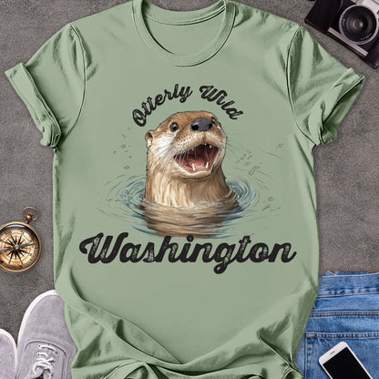 Otterly Wild, Washington | Softstyle T-Shirt | Wildlife Travel Tee