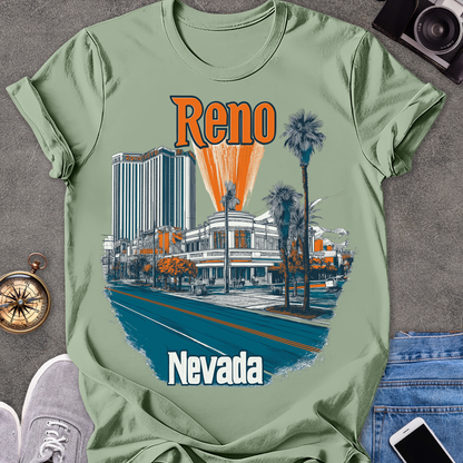 Reno Nevada| Unisex Softstyle T-Shirt | Reno Travel Tee