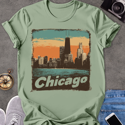 Chicago | Unisex Softstyle T-Shirt | Chicago Travel Tee