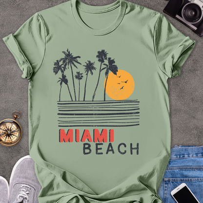 Miami Beach | Unisex Softstyle T-Shirt | Miami Beach Florida Tee