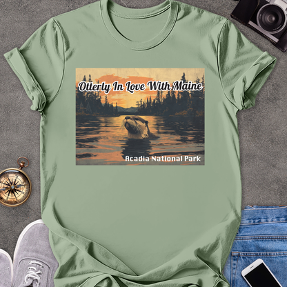 Otterly In Love With Maine - Acadia National Park | Unisex Softstyle T-Shirt | Acadia National Park Tee