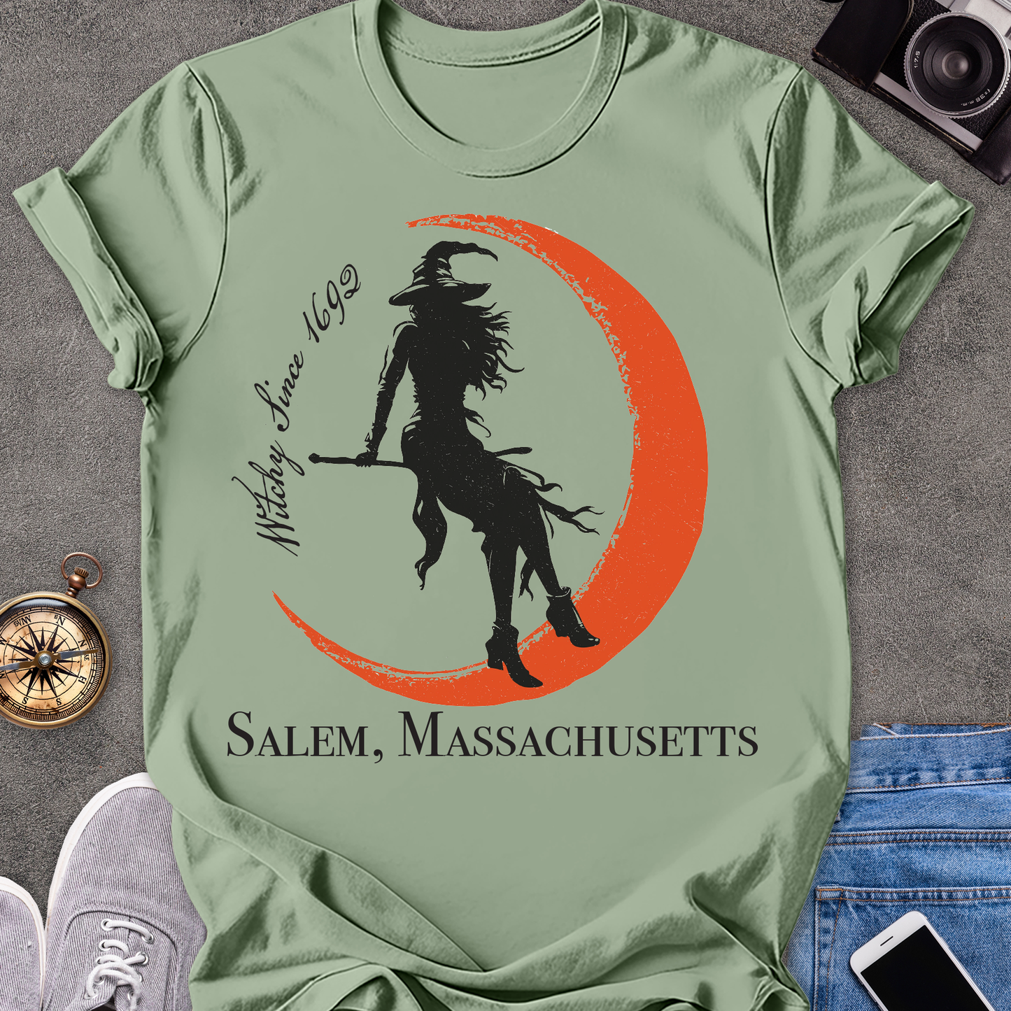 Witchy Since 1692, Salem Massachusetts | Unisex Softstyle T-Shirt | Massachusetts Travel Tee