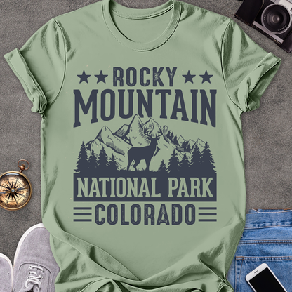 Rocky Mountain National Park, Colorado| Unisex Softstyle T-Shirt | Colorado Travel Tee