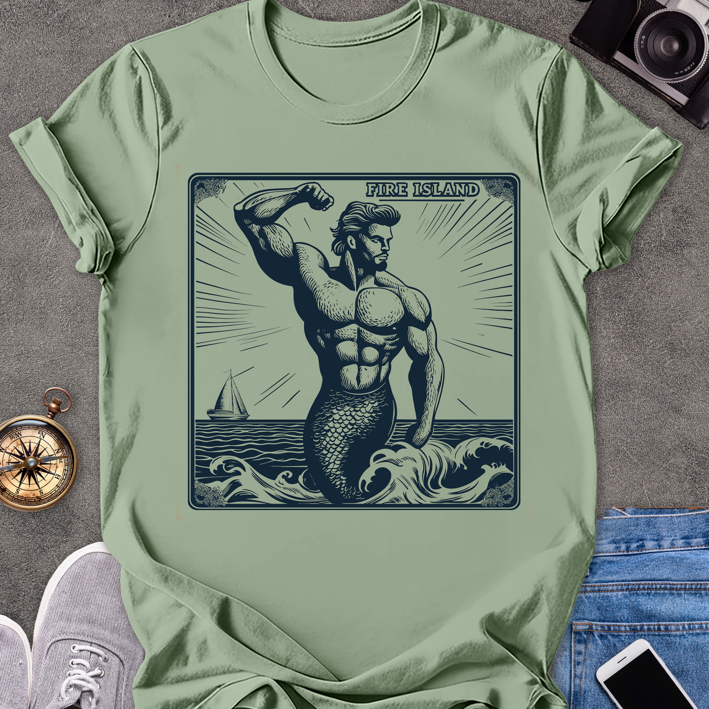 Fire Island| Unisex Softstyle T-Shirt | New York Travel Tee