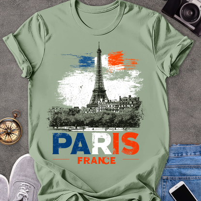 Paris, France | Softstyle T-Shirt | French Travel Tee