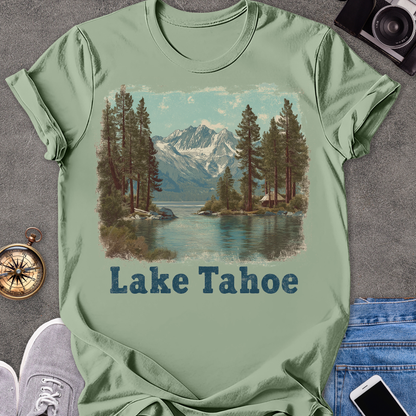 Lake Tahoe | Unisex Softstyle T-Shirt | Lake Tahoe Travel Tee