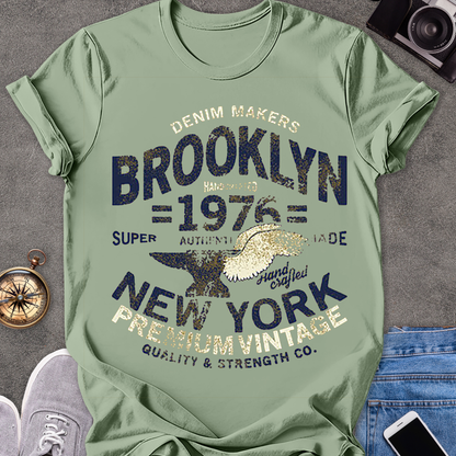 Brooklyn 1976 New York Vintage | Unisex Softstyle T-Shirt | Vintage Brooklyn Travel Tee