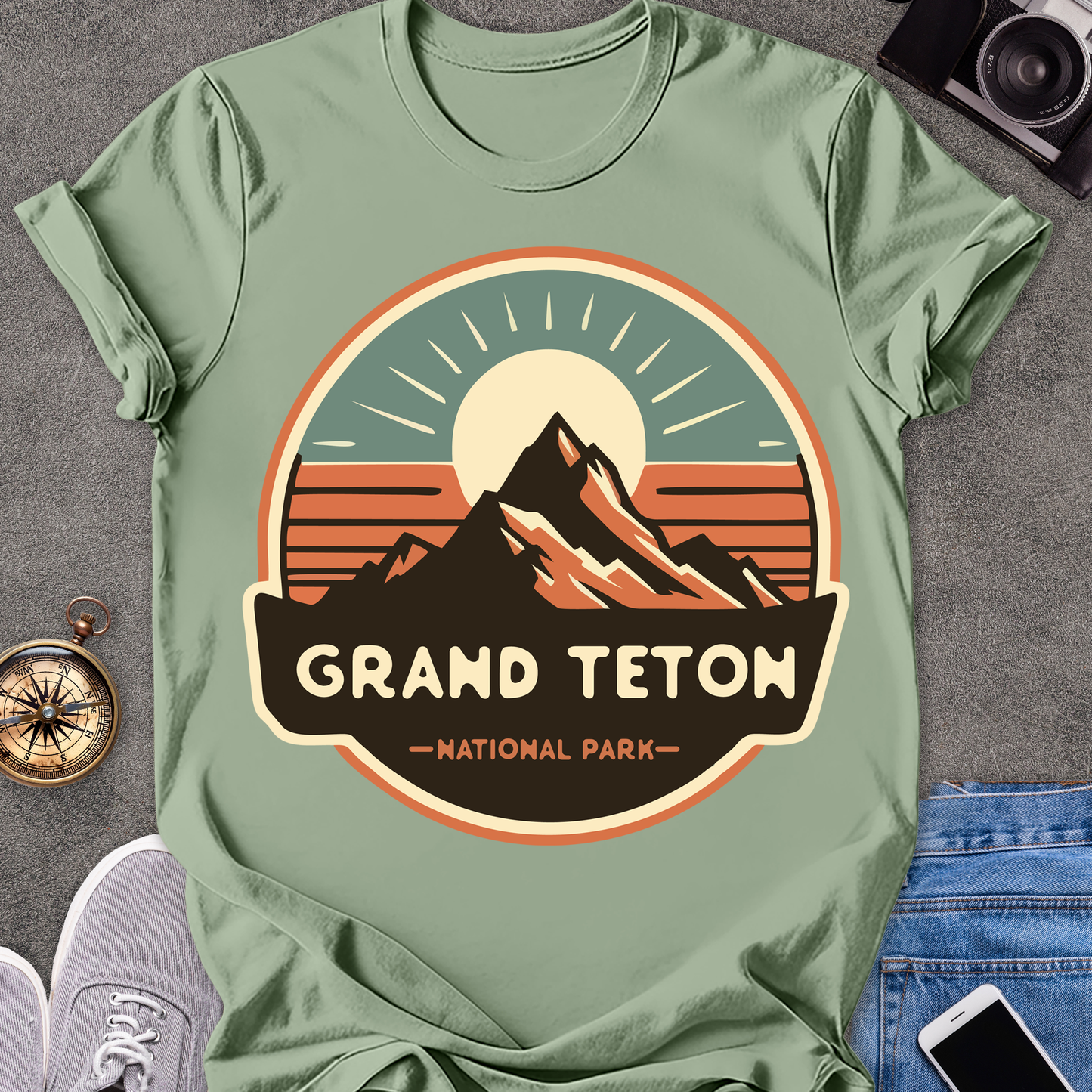 Grand Teton National Park| Unisex Softstyle T-Shirt | Adventure Travel Tee