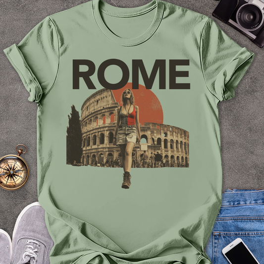 Rome | Unisex Softstyle T-Shirt | Rome Colosseum Travel Tee