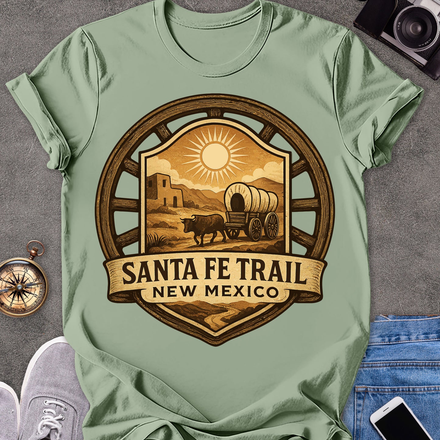Santa Fe Trail, New Mexico | Softstyle T-Shirt | Outdoor Travel Tee