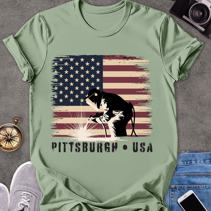 Pittsburgh USA | Unisex Softstyle T-Shirt | Travel Tee