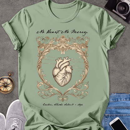 No Heart. No Mercy. Exeter, Rhode Island| Unisex Softstyle T-Shirt | Vampire Travel Tee