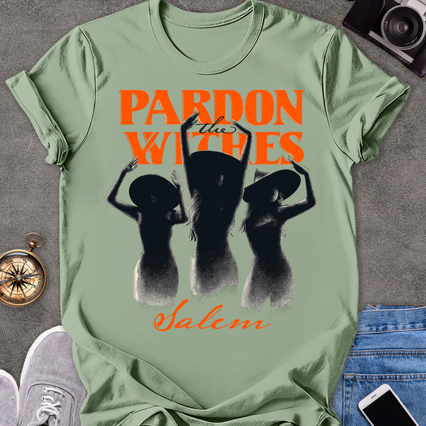 Pardon the Witches, Salem | Unisex Softstyle T-Shirt | Massachusetts Travel Tee
